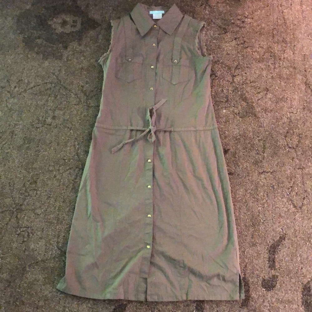 Army green dress